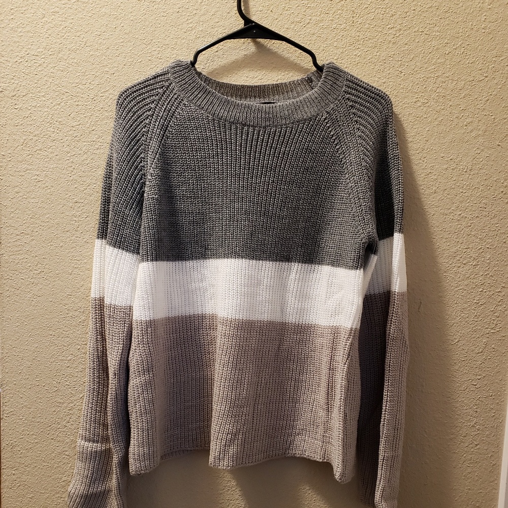 Gray Raglan Sweater